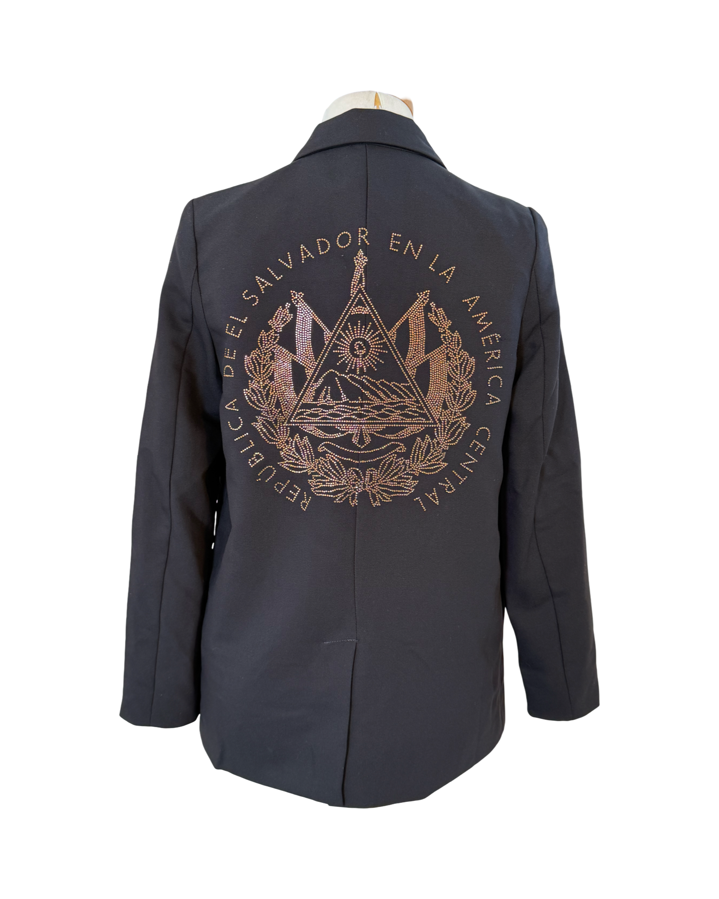 El Salvador- Black Blazer with Gold coat of arm