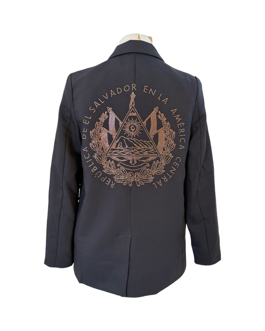 El Salvador- Black Blazer with Gold coat of arm