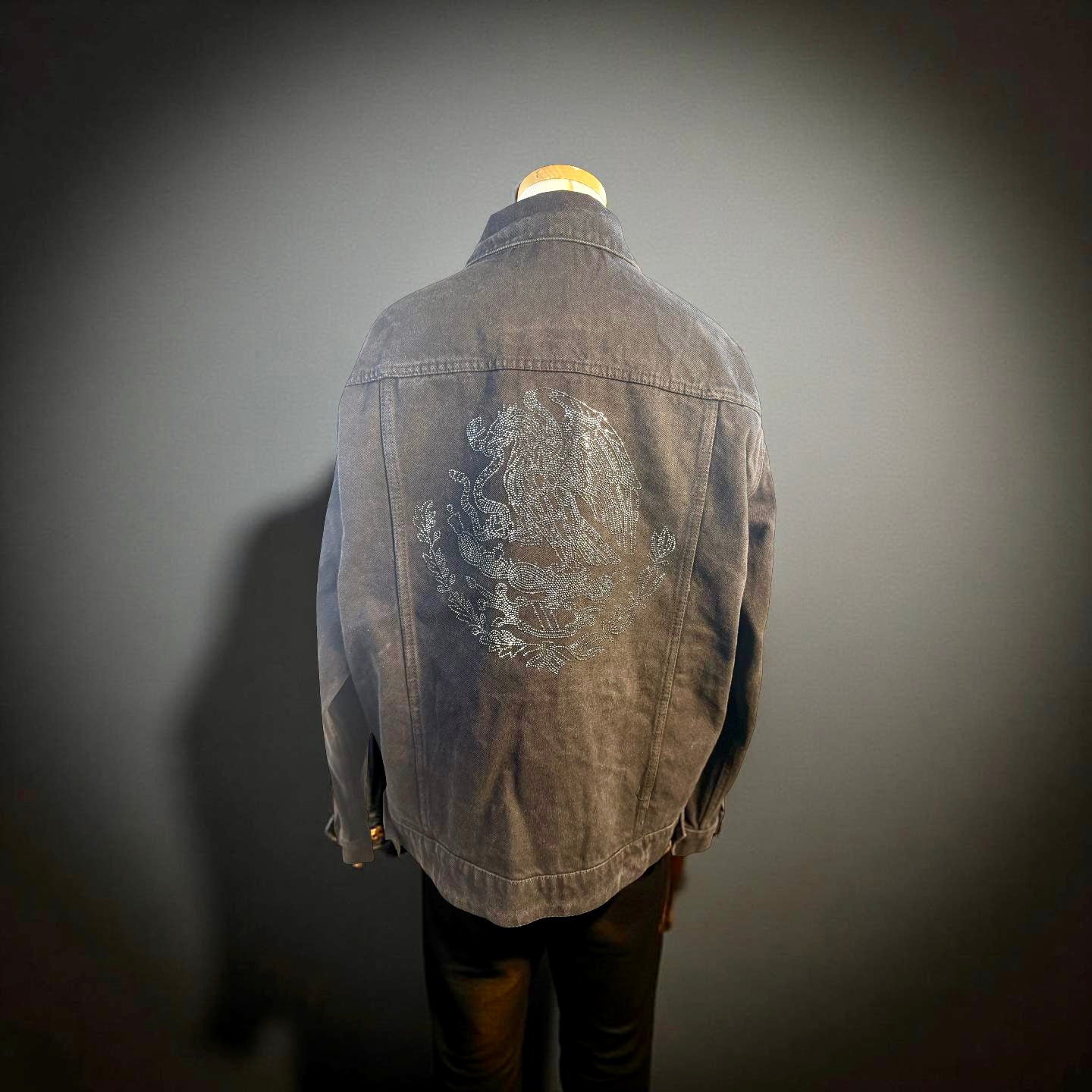 Mexico Black Denim Jacket