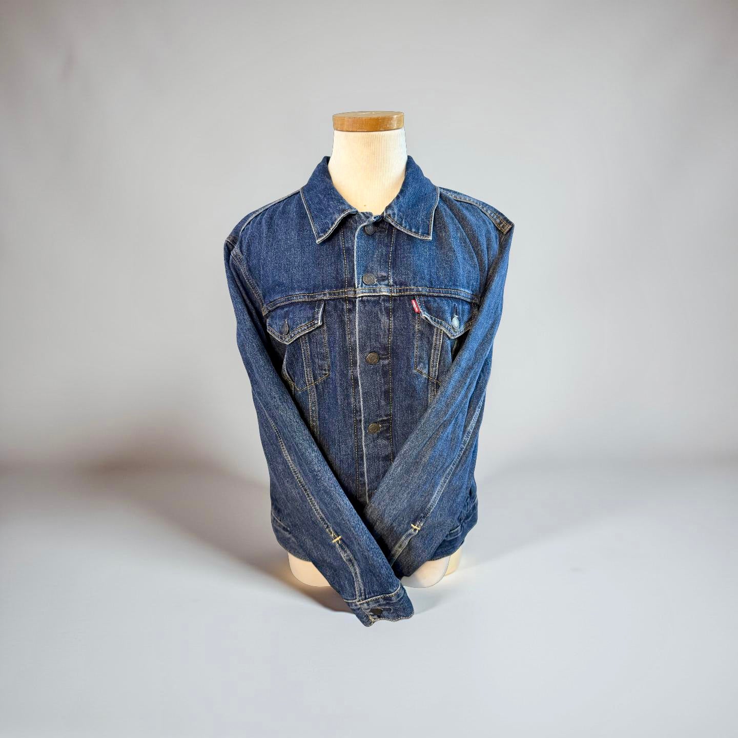 Blue Denim Jacket With Mexican Coat of Arm