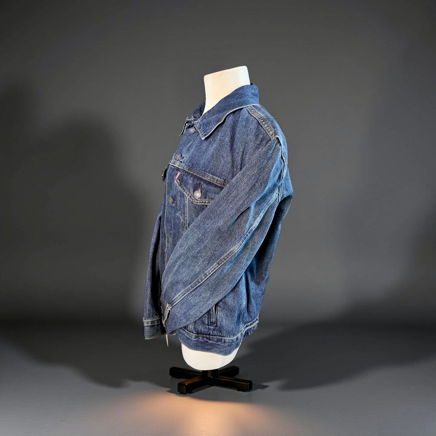 Blue Denim Jacket With Mexican Coat of Arm