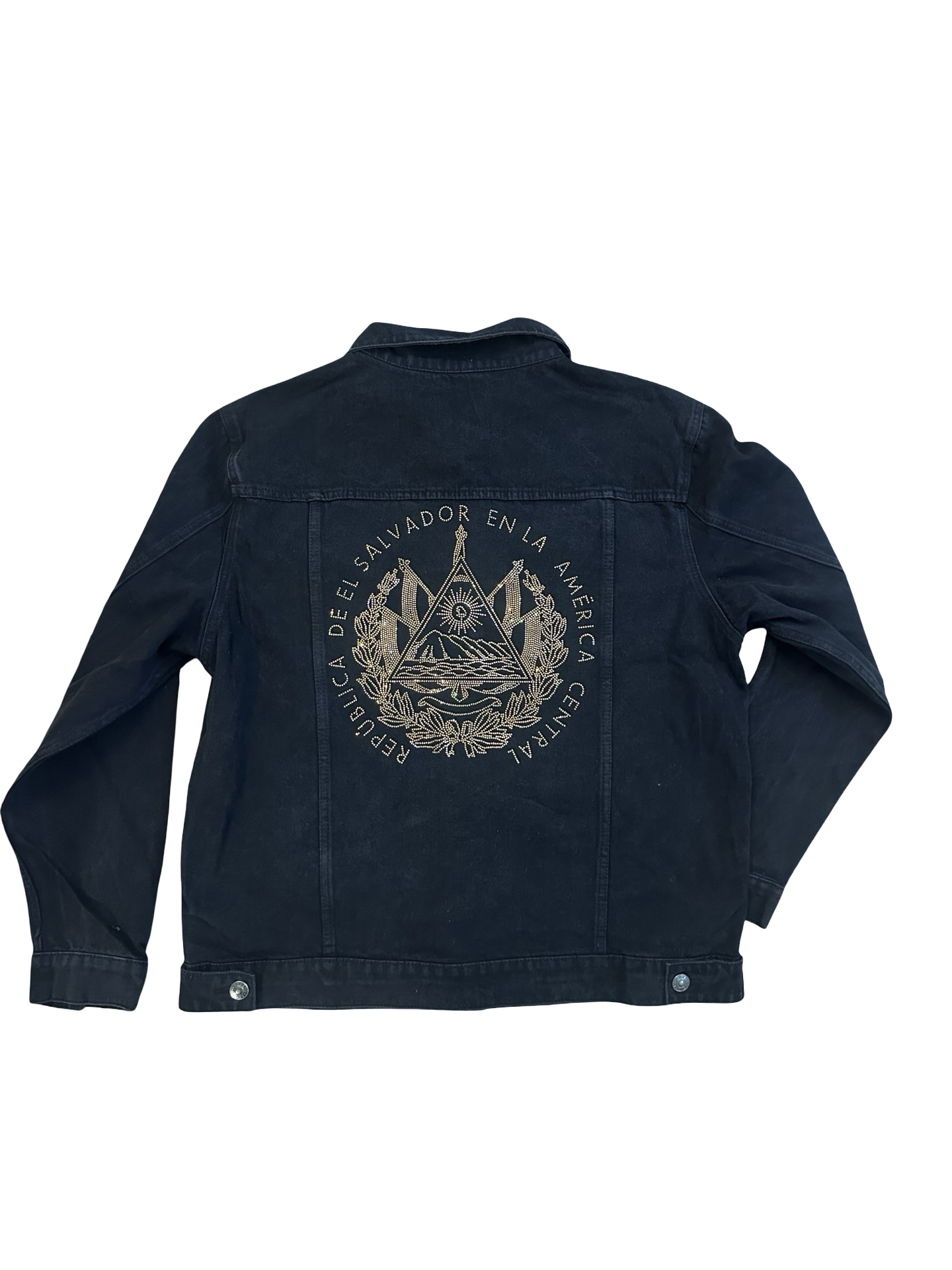 Black Denim Jacket / Gold C.O.A